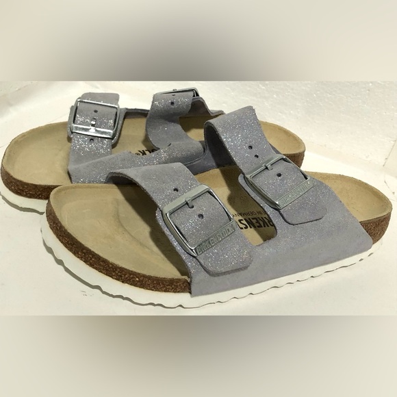 Birkenstock Women's Silver Sandals - Picture 5 of 10